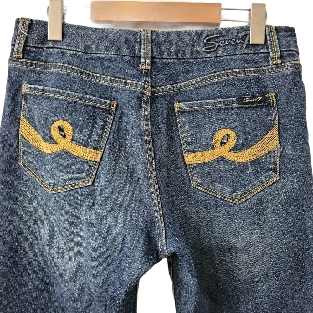 Seven7 Denim Bootcut Boyfriend Jeans Size 8 - Picture 7 of 14